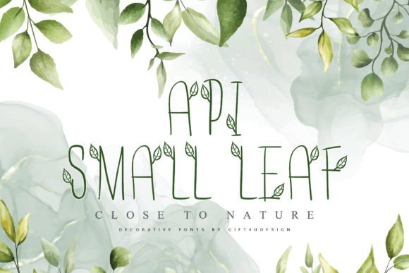 Api-smallleaf: A Whimsical Handwritten Font for Elegant Editorial Design
