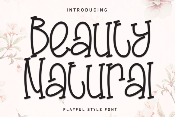 Beauty Natural: A Playful Handwritten Font for Business Branding