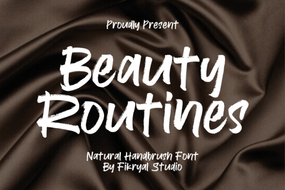 Beauty Routines: A Handwritten Script Font for Elegant Branding and Social Media Design