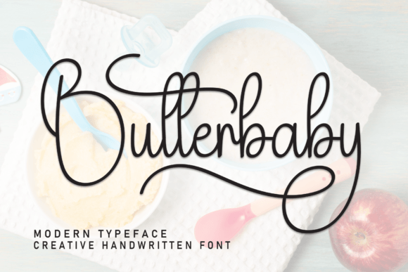 Butterbaby: A Sweet Handwritten Font for Editorial Design and Content Branding