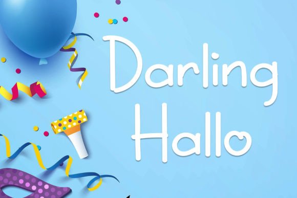 Darling Hallo: A Cute Handwritten Font for Branding