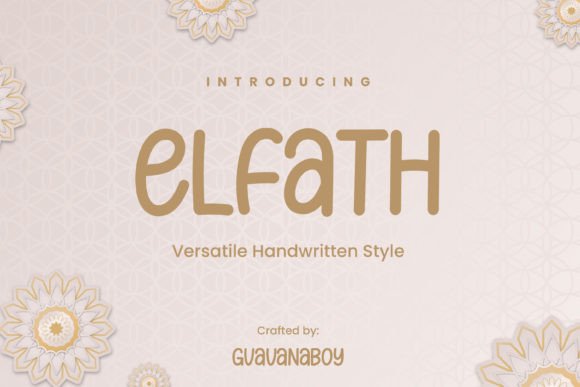 Elfath: A Sweet Handwritten Font for Crafters and Small Business Designers