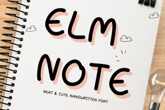Elmnote: A Sweet Handwritten Font for Modern Web Design
