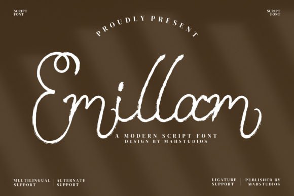 Emillam: A Modern Handwritten Font for Branding