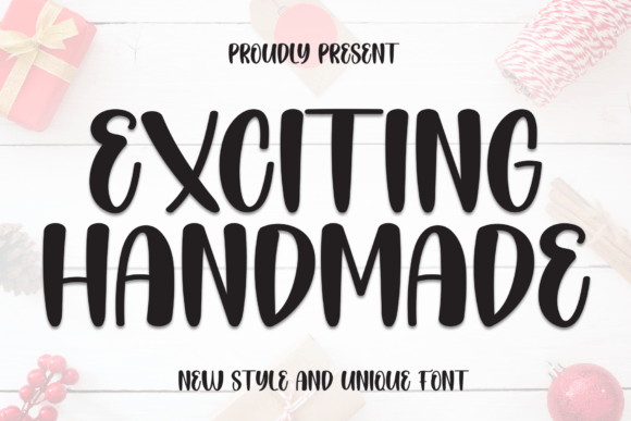 Exciting Handmade Font: A Sweet Touch for Small Business Branding
