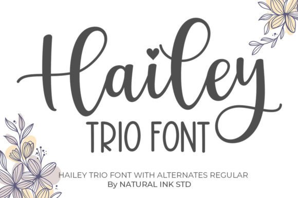 Hailey Trio: A Beautiful Handwritten Font for Crafts