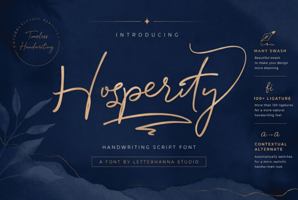 Hosperity: A Contemporary Script Handwritten Font Review