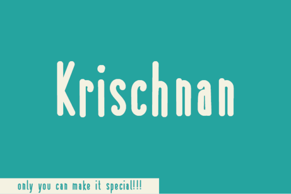 Krischnan: A Natural Handwritten Font for Authentic Branding