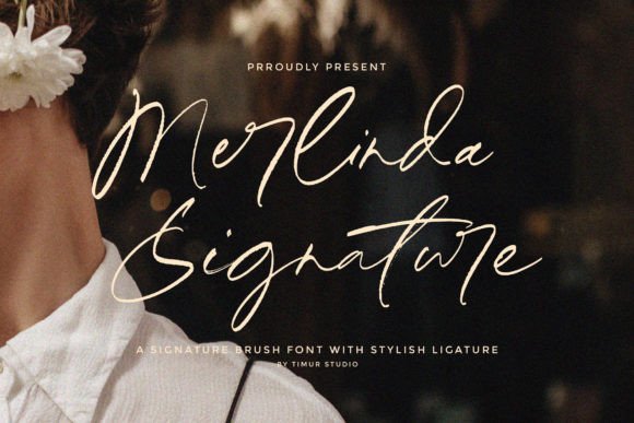 Merlinda Signature: A Luxurious Script Font for Elegant Editorial Design