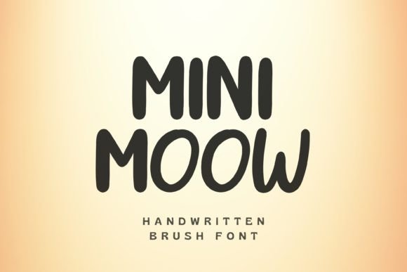 Mini Moow: A Sweet Handwritten Font for Crafters and Small Product Makers