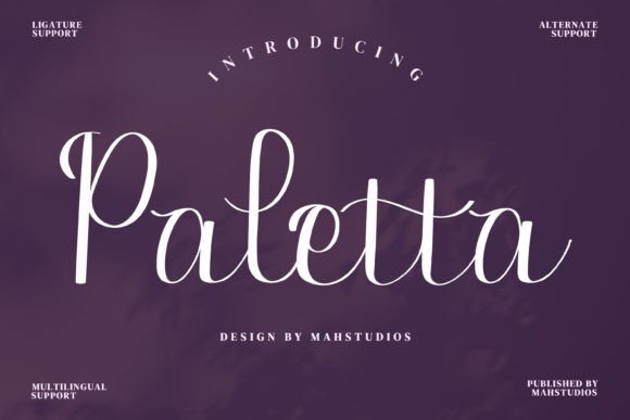 Paletta: A Modern Handwritten Font for Brand Identity