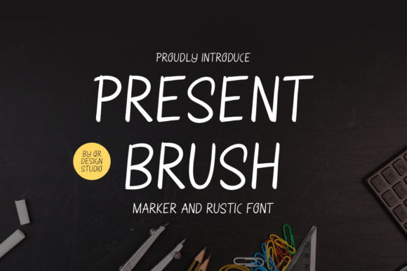 Present Brush: A Sweet Handwritten Font for Editorial Design