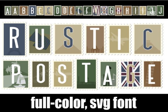 Rustic Postage Font: Bold Typography for Campaign Graphics and Digital Branding