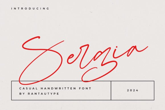 Sergia: A Natural Handwritten Font for Handmade Branding and Creative Design