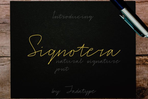 Signotera: A Delicate Handwritten Font for Elegant Brand Typography