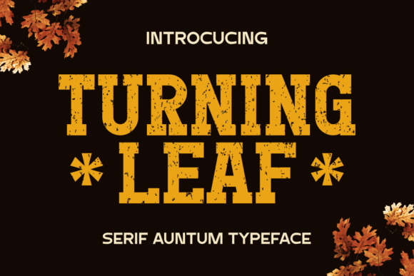 Turning Leaf: A Serif Font That Brings Autumn Nostalgia to Editorial Design