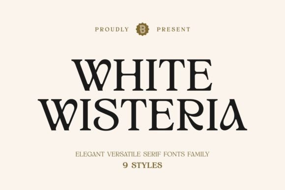 White Wisteria: A Serif Font for Elegant Editorial Design and Vintage-Inspired Typography